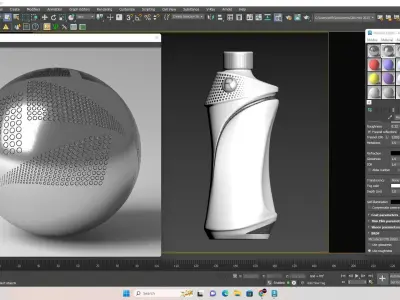 New Design of Metal Drink Bottle Mockup 3D model  3D model
