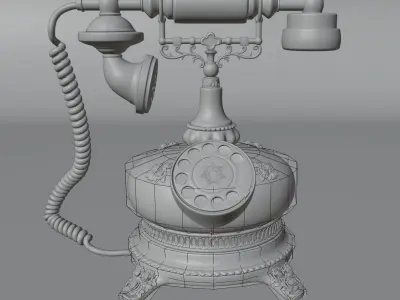 Vintage telephone 3D model