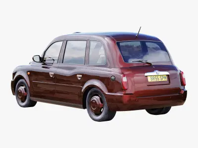 London taxi hackney carriage TX4 3D model