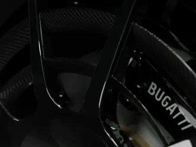 Bugatti Chiron Pur Sport carbon fiber Wheels 3D model