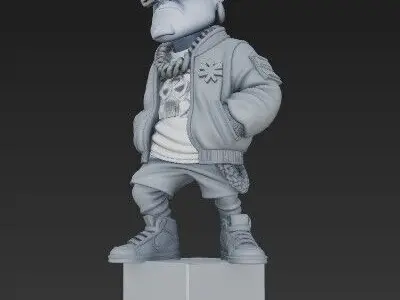 Printable Hip Hop Guru 3D model