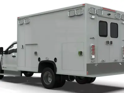 2024 F-600 Ambulance Truck 3D model