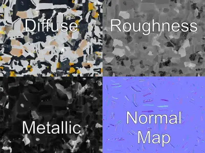 Mega Yacht Submarine Dock Luxury Exploration model pack Low-poly 3D model