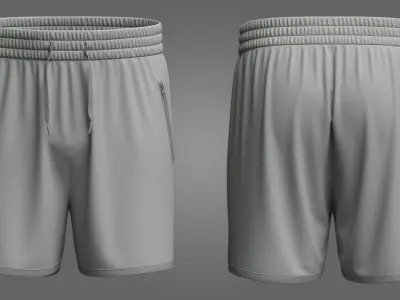 Regular Shorts 3d Model 3D model