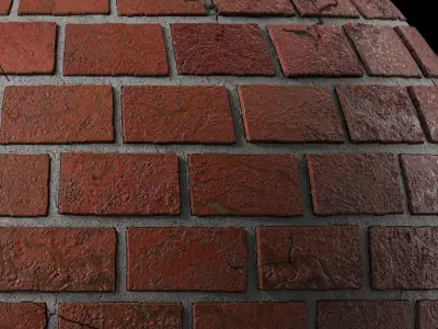 Bricks Materials 33- By 3 Patterns Tile - Pbr 4k Seamless Low-poly 3D model