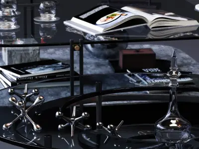 Cattelan Italia Coffee Tables Set 01 Low-poly 3D model