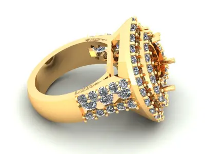 Heart Wedding Ring 368 3D print model