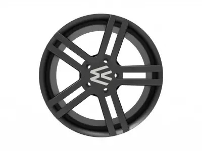 volkswagen rim wheel model 3D print model
