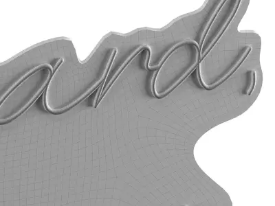 Its not hard Neon Sign 3D model