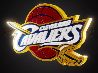 Cleveland Cavaliers logo - Cinematic - 3D print 3D model