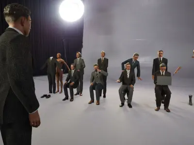 Modular Character - Asian Business Man - MG2 Low-poly 3D model