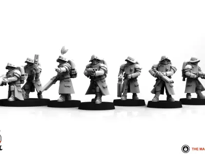 Feudal Guard Engineers 3D print model