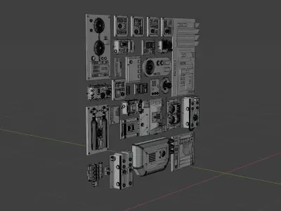 Star Wars Panels Pack 01 3D model