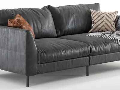 Loft sofa 220 cm 3D model