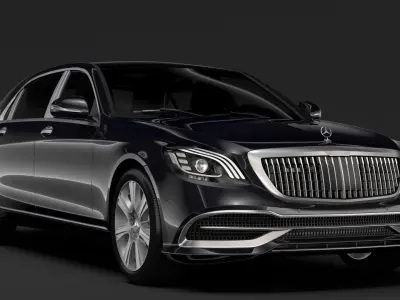 Mercedes Maybach S 650 Guard X222 2019 3D model