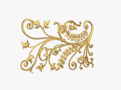 Classic decor ornament 258 3D model