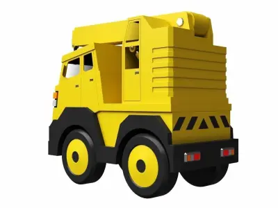 Toy Crane 3D model