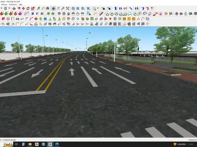 modular city road 3d model 3D model