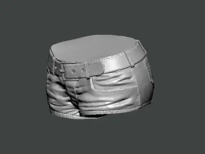 3D Model-CLOTHES0008 shorts 3D print model
