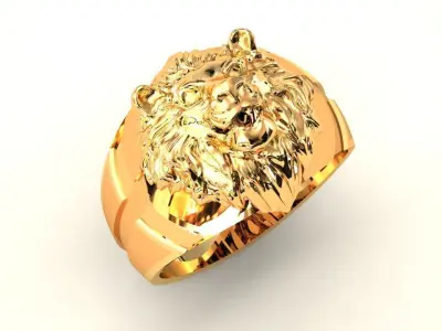 LION RING-ANILLO LEON 3D print model