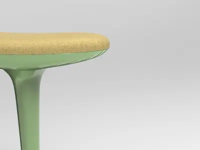 Junq Stool Low-poly 3D model