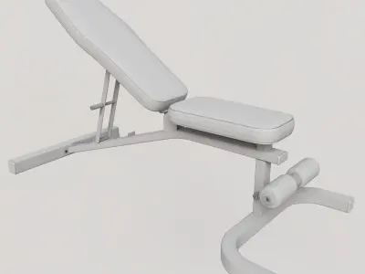 Gym Adjustable Bench 3D model