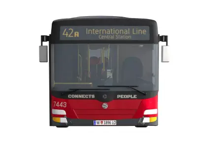 City Bus  Low-poly 3D model