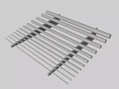 Rebar Set Low-poly 3D model