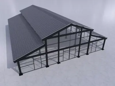 3D Model of Metal Structure Frame MK3 Low-poly 3D model