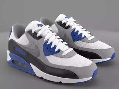 Air Max 90 Nike PBR Low-poly 3D model