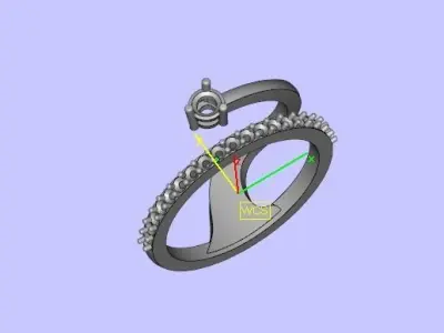 052 - Delicate Ring For Girls 3D print model