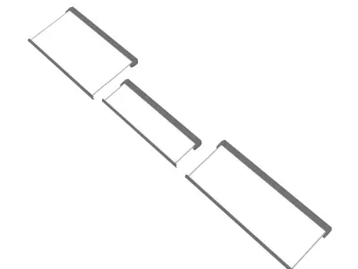 wrought iron design 3D model Low-poly 3D model