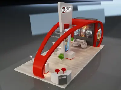 Booth Exhibition Stand a230a 3D model