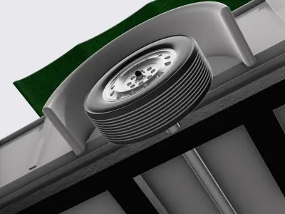 Box trailer diorama 3D print model