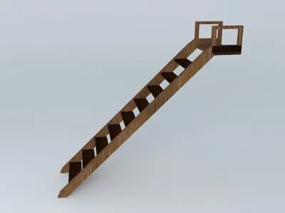 Beach Wall Ladder 3D model