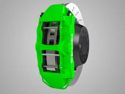 Front Brembo Brake 3D model