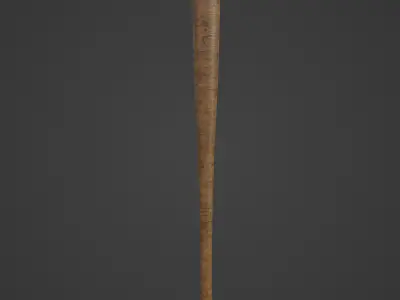 Baseball Bat 03 Low-poly 3D model