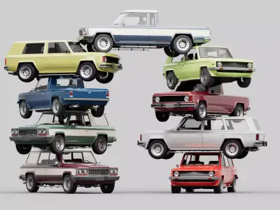 70s-80s big generic suv pack