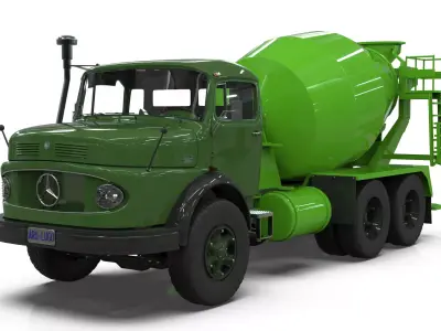 Mercedes-Benz 2624 Concrete Mixer Truck 3D model