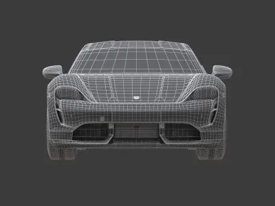 Porsche Taycan 2020 No Interior 3D model
