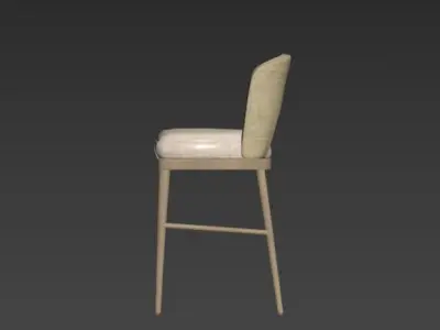 AMALFI COUNTER STOOL 3D model