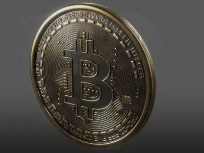 The Bitcoin-Coin bitcoin coin 3D model