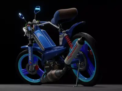 PEUGEOT 103 tuning v2 3D model