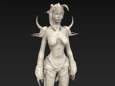 Druid of the Ages Low-poly 3D model