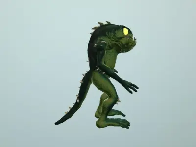 Mirken Acid Spitter Low-poly 3D model