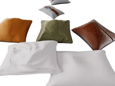 Cushion Collection 01 Low-poly 3D model