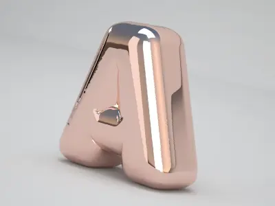 Copper A Balloon 3D model