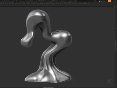 Modern Abstract Decorative sculpture 3d print model 56 3D print model