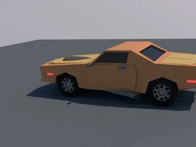 Low Poly Race Car Low-poly 3D model