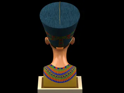 Nefertiti Bust restored 3D model